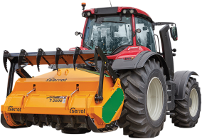 Трактор Valtra T235 с мульчером Serrat FX-5 T-2000